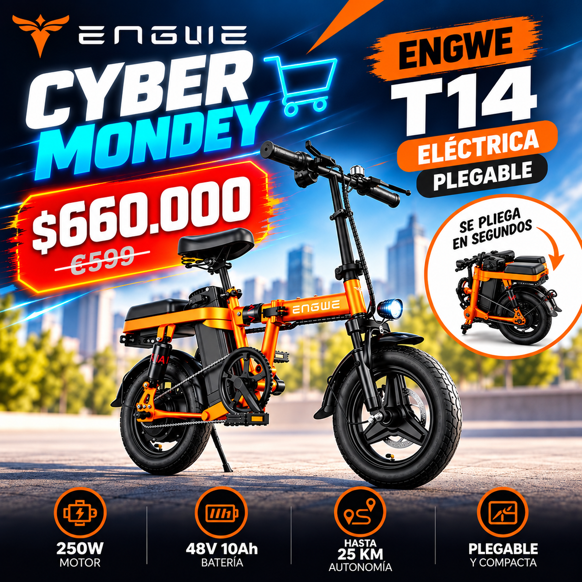 Engwe T14 ORANGE